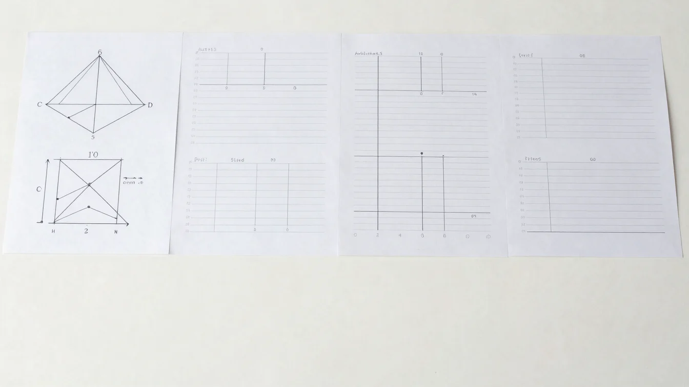 Clean educational photography, scientific diagrams and clean study notes under bright even daylight.